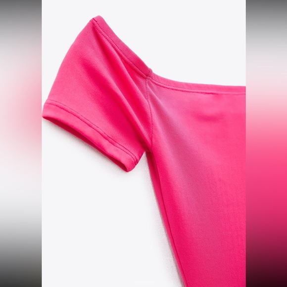 Zara pink fitted stretching bodysuit - Picture 10 of 12
